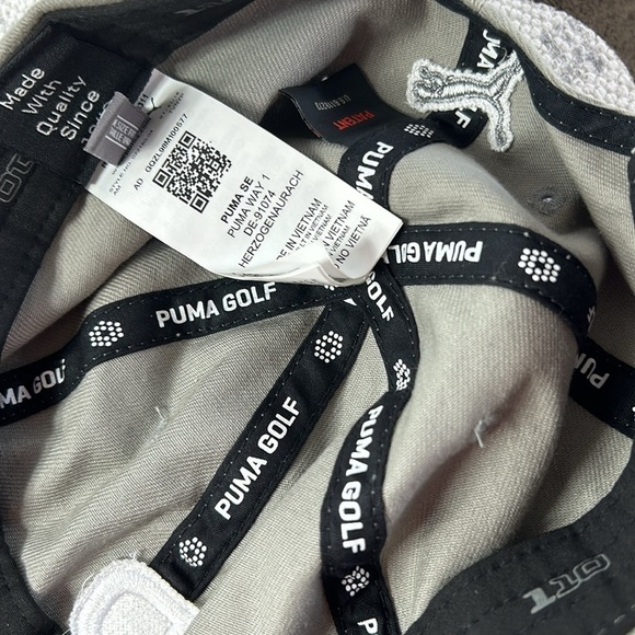 Puma Grey Performance Flexfit 110 Adjustable Golf Cap - Picture 9 of 10